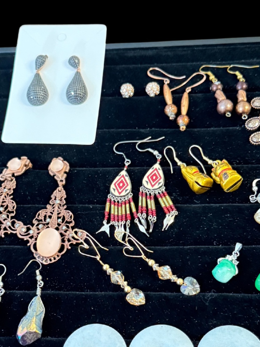 Earring & Donut Tray for Live Auction on 4/19